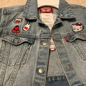 Levi's Blue Jean Jacket with Cartoon Patches